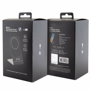 BMW nice. indukcinis įkroviklis BMDCSMADGPK 15W juodas/juodas M Edition MagSafe