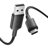 USB 2.0 A į USB-C 3A kabelis Vention CTQBH 2M (juodas)
