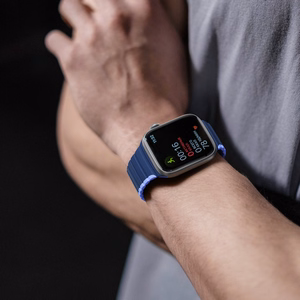 Magnetinis laikrodžio dirželis Apple Watch SE, 9, 8, 7, 6, 5, 4, 3, 2, 1 (41, 40, 38 mm) Dux Ducis laikrodžio dirželis (LD versija) - mėlynas