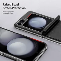 Dėklas Dux Ducis Bril Samsung F741 Z Flip6/F761 Z Flip7 FE violetinis