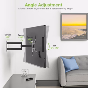 Techly ICA-PLB 136M televizoriaus laikiklis 139,7 cm (55") Juoda