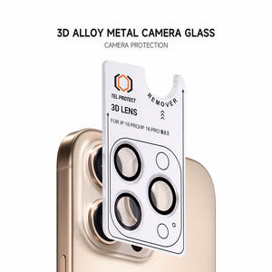 Temperuotas stiklas Tel Protect 3D objektyvo kamerai Samsung Galaxy S24 Ultra - juodas (5 vnt.)