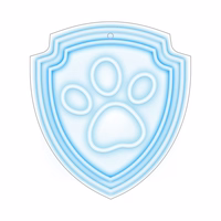 Hanging neon LED Paw Patrol on plexiglass - Paw OW-130246