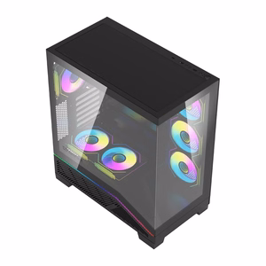 Kompiuterio korpusas DarkFlash K430 + 6 ventiliatoriai (juodas)
