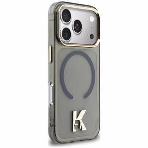 Karl Lagerfeld IML K Head Logo MagSafe Dėklas for iPhone 17 Pro Max - juodas