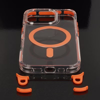 Tel Protect Strap Dėklas telefonui iPhone 15 Pro oranžinis