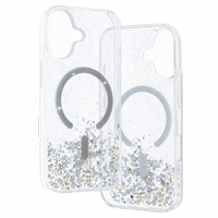 Tel Protect Moonlite magnetinis dėklas telefonui Iphone 17 sidabrinis permatomas