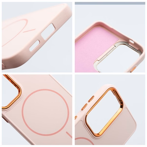 FRAME MAG COVER magnetinis dėklas telefonui, suderinamas su MagSafe, skirtas SAMSUNG A56, pudrinės rožinės spalvos