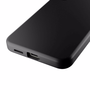 Puro Icon Mag silikoninis dėklas telefonui su MagSafe Samsung Galaxy S25 - juodas