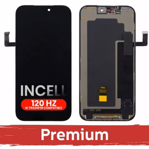 LCD ekranas suderinamas su iPhone 17 Pro juodas (120Hz / INCELL / Premium) nuimamas IC