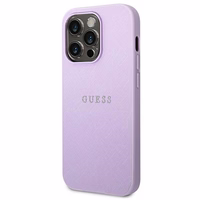Guess Saffiano Strap Dėklas telefonui iPhone 14 Pro Max 6.7" - violetinis