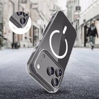 Tech-Protect Flexair Hybrid CC MagSafe dėklas iPhone 17 Pro Max skaidrus