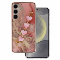 Dėklas telefonui Trend Case skirtas Samsung Galaxy S24 dizaino 6 rožinis