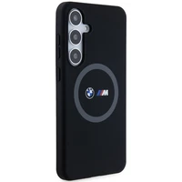 BMW M Silikoninis spausdintas žiedas Magnetinis dėklas telefonui Samsung Galaxy S24+ - juodas