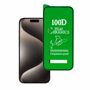 Apsauginis stiklas HARD KERAMINIS IPHONE 15 PRO JUODAS