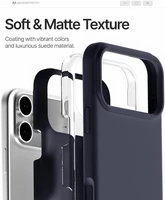 Dėklas Mercury Pure Magsafe Silicon Case Apple iPhone 17 Pro Max tamsiai mėlynas