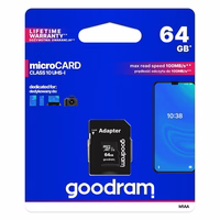Goodram M1AA-0640R12 atminties kortelė 64 GB MicroSDXC Klasės 10 UHS-I