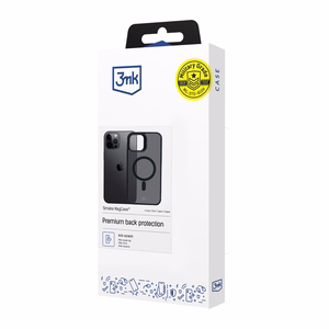 3mk Smoke Magnetinis dėklas telefonui Apple iPhone 12 Pro Max - juodas