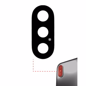 Galinės kameros stikliukas skirtas Apple iPhone X galinės kameros stikliukas / PREMIUM /