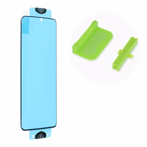 LCD apsauginis stikliukas Bestsuit Flexible Hybrid Glass 5D (Hot Bending) Samsung S921 S24 pritaikytas dėklui juodas