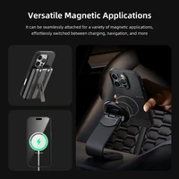 Rock Itin plonas Aramido pluošto Kevlar 600D dėklas Iphone 16 Pro Max juodas