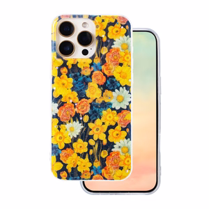 Glow Glam dėklas telefonui iPhone 15 Pro 6,1" oranžinis