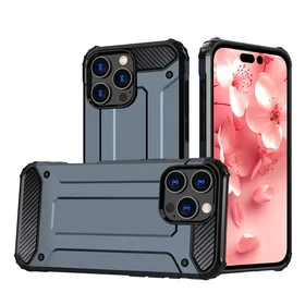 Hybrid Armor dėklas telefonui iPhone 16 Pro Max - mėlynas