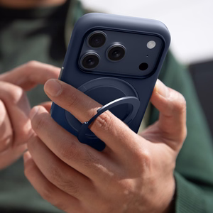 AmazingThing Cloudie dėklas telefonui iPhone 17 Pro Max su stovu – mėlynas