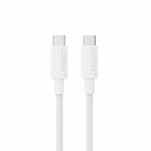 USB kabelis Acefast C18-03 60W USB-C to USB-C 1.2m baltas