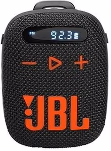 Wireless speaker JBL Wind 3 with handlebar holder black and orange
