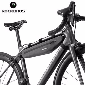 Rockbros AS-052 neperšlampamas dviračio rėmo krepšys - pilkas