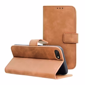 TENDER knygos tipo dėklas telefonui IPHONE 7 / 8 / SE 2020 / SE 2022 rudas