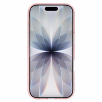 Blizgantis magnetinis dėklas telefonui Iphone 17, rožinis, permatomas