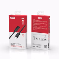 UNITEK C14086BK USB kabelis USB 3.2 Gen 2 (3.1 Gen 2) 0,5 m USB C Juoda