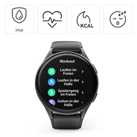 Hama 8900 GPS AMOLED išmanusis laikrodis 1,43" su silikoniniu dirželiu - juodas