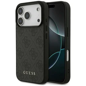Guess 4G Classic dėklas telefonui iPhone 17 Pro - juodas