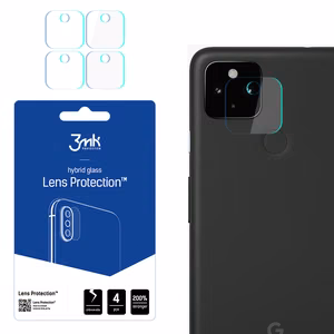 3MK Hibridinis stiklas kameros GOOGLE PIXEL 4A Hibridinis stiklas skirtas 4 vnt. kamerai