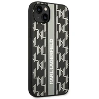 Karl Lagerfeld KLHCP14MPGKLSKG iPhone 14 Plus 6.7 "kietas dėklas pilkas / pilkas Monograma Juostelė
