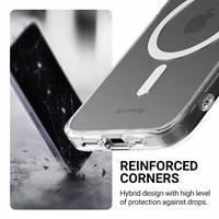 Crong Clear MAG Cover - iPhone 17e / 16e MagSafe dėklas (Clear)