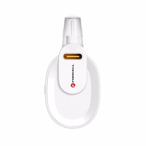 Powerbank Forcell F-Energy Power Plug F5K3 PD 20W 5000 mAh with built-in connector USB C white