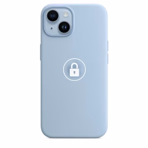 Phone Case "Silicone Case v2" for iPhone 14 Plus / Sky / in package