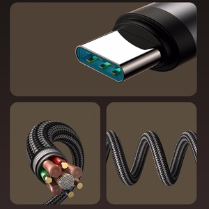Joyroom S-A56 EnjoyX serijos 90° USB-C - USB-C kabelis 60W 1.2m - juodas