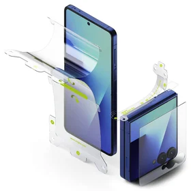 Ringke Protector Pro 3-in-1 Apsauginis rinkinys Samsung Galaxy Z Flip 7 - skaidrus