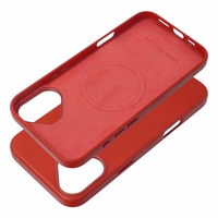 Dėklas Leather Mag Cover (MagSafe) skirtas iPhone 16 Plus raudonas