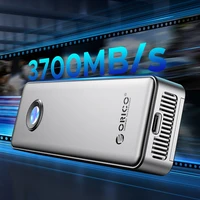 Orico OUM2-G20 M.2 NVME USB-C 3.2 20Gb/s diskų įrenginys - sidabrinis