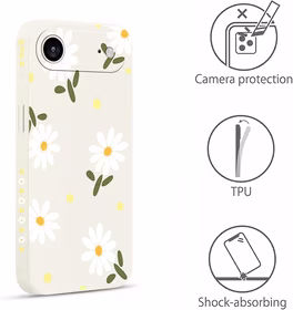 Pnakqil Iphone 17 Air dėklas Daisies baltas