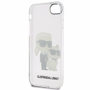 Karl Lagerfeld KLHCI8HNKCTGT iPhone 7/8/ SE 2020 / SE 2022 прозрачный hardcase Gliter Karl&Choupette