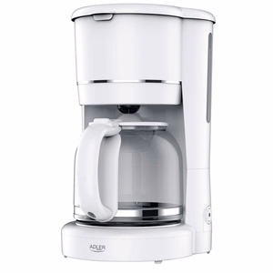 Adler AD 4383w Filtrinė kavavirė maltai kavai 1,5 l balta