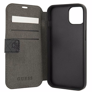 Guess GUBKP13S4GDGR iPhone 13 mini 5.4" серый/серый книжка 4G Stripe