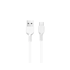 Kabelis USB A į USB C Hoco 2,4A 1 m X20 baltas